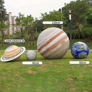 Estatuas de Resina de Planetas del Sistema Solar Simuladas, Decoración para Jardín y Parques de Atracciones al Aire Libre, Adorno de Césped con Temática Astronómica, Disponibles en Stock - Product Image 5