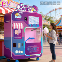 Machine à Barbe à Papa Entièrement Automatisée avec Gestion Cloud, Paiement Multi-Mode, Support à Distance 24h/24, Retour sur Investissement Rapide pour Parcs d'Attractions et Campus