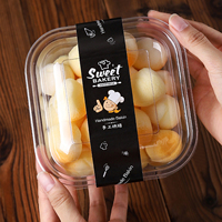 Boîte d'emballage de pâtisserie jetable, boîte transparente en plastique pour dessert