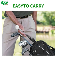 Entraîneur de swing de golf rétractable pour droitiers avec poignée en caoutchouc, accessoires d'entraînement en intérieur pour la force, le rythme et l'échauffement