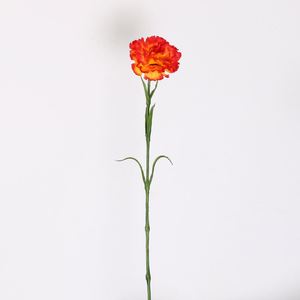 ดอกกุหลาบประดิษฐ์ดอกใหญ่12ซม. ปลายสูงเคลือบด้วยยางผ้าไหมสัมผัสจริงทอฟฟี่เทียมขนาดใหญ่มีฝุ่นสนิมสีส้มไหม้ - Product Image 2