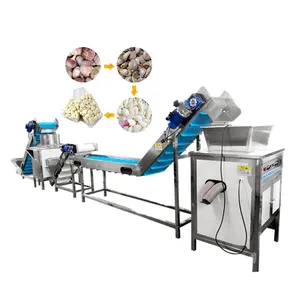 TCA sarımsak kırma makinesi | En çok satan sarımsak ayırıcı kuru/taze sarımsak kök kesme makinesi | Sarımsak kök içbükey/düz kesme
