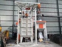 Máquina de granallado con cilindro de gancho profesional de granallado Equipo DE LIMPIEZA DE GRANALLADO Tipo de gancho Máquina de granallado