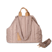 Sac de transport pliable de luxe personnalisé pour chat et chien avec fermeture éclair, grande capacité, portable, pour l'hiver et l'extérieur, à porter en bandoulière