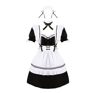 Disfraz de Sirvienta de Nikki Lolita, Tallas S-4XL, Color Vino Tinto, Disfraz de Cosplay, Juego de Rol de Anime - Product Image 5