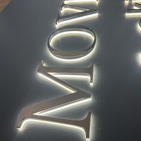 Lettres en métal lumineuses personnalisées à LED pour l'extérieur, étanches, rétroéclairées, pour devanture de magasin de beauté