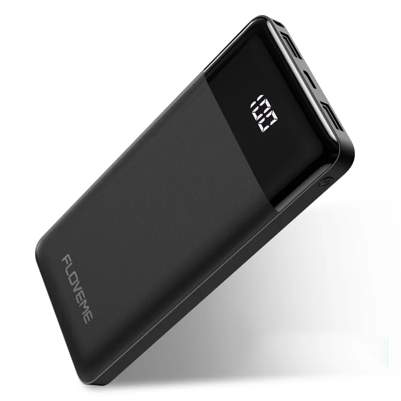 FLOVEME Power Bank 10000mAh Tragbare Externe Batterie Ladegerät Dual USB Aufladen Power für iPhone Xiaomi ipad