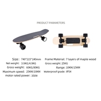 Producto Más Vendido al por Mayor, Patineta Eléctrica de Fábrica con Control Remoto, Mejor Patineta Eléctrica Tipo Fish Board