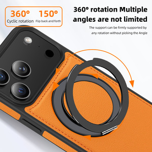 Étui rotatif à 360 degrés pour <span class=keywords><strong>iPhone</strong></span> 18 <span class=keywords><strong>Pro</strong></span> Max, coque arrière magnétique en cuir pour <span class=keywords><strong>iPhone</strong></span> 17 <span class=keywords><strong>Pro</strong></span> 16 15 <span class=keywords><strong>14</strong></span> LM048 - Product Image 4