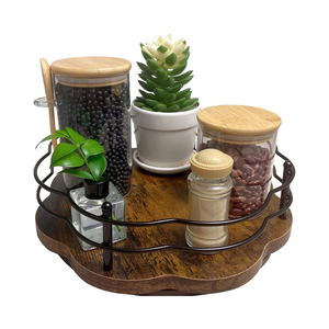 Organizador de tocadiscos <span class=keywords><strong>Lazy</strong></span> <span class=keywords><strong>Susan</strong></span> de 13 ", estante de especias antideslizante giratorio de 360 ° para encimera de cocina, almacenamiento de mesa de comedor - Product Image 1