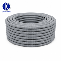 Conducto de Hierro Flexible de 25MM (1 Pulgada) Recubierto de PVC, Resistente al Fuego e Impermeable, para Protección de Cables