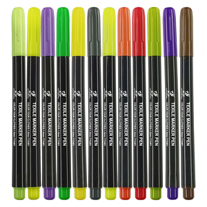 Stylos marqueurs de tissu-Pigment d'<span class=keywords><strong>encre</strong></span> Permanent Non toxique, 20 couleurs peinture de tissu <span class=keywords><strong>indélébile</strong></span> pointe Fine stylo marqueur Textile - Product Image 4