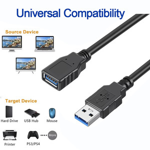 <b>USB</b> Extension Cable 5Gbps High-Speed 3A Fast Charging <b>USB</b> Male to Female for Printer OEM/ODM Professional Use - Product Image 2