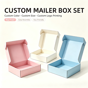 Custom <b>Pink</b> Mailer <b>Boxes</b> Rigid Paperboard Packaging <b>Gift</b> and Craft Shipping <b>Boxes</b> - Product Image 5