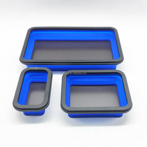 Plateau à outils magnétique en silicone <span class=keywords><strong>isolant</strong></span> pour bol pliant de mécanicien et base magnétique pour boulons vis écrous joints - Product Image 4