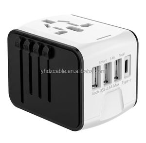 Multifunctional Travel Charger Converter 3USB+Type C <b>Universal</b> <b>Socket</b> Multicharging Stand AU US UK EU for Travel Adapters - Product Image 5
