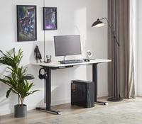 Bureau assis-debout moderne à double moteur, bureau électronique intelligent à hauteur réglable pour la maison et le bureau, avec structure en acier inoxydable
