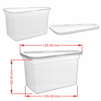 Gobelet à Mousse et Gelée Personnalisable en Plastique PP Triangulaire Translucide avec Couvercle