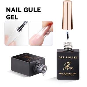 JTING Kit de Résine Adhésive Professionnelle Longue Durée pour Ongles, Colle Gel Personnalisable avec Étiquette Privée pour Ongles à Presser et Ongles en Flocons, avec Pinceau - Product Image 1