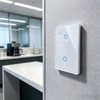 Interrupteur intelligent polyvalent WHX02 2 voies 10A 110-240V WiFi Zigbee, contrôle via application Android, compatible Alexa pour usage domestique et commercial