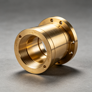 Connecteur de refroidissement liquide sur mesure en laiton non usiné, usinage CNC, nickelé poli, modèle OEM pour serveur - Product Image 1