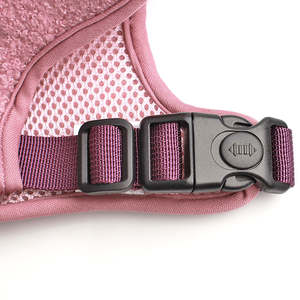 DRH yüksek kalite yumuşak peluş hiçbir çekme köpek koşum seti özel Logo Teddy polar Pet yaka ve tasma tasarımcı köpek yelek koşum - Product Image 4