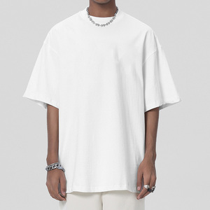 เสื้อยืดดีไซน์เนอร์ ออกแบบเอง ผ้าฝ้าย 100% ทรงบ็อกซี่ คอกลม เรียบง่าย ผู้ผลิตเสื้อยืดเปล่า ไซส์ใหญ่ หนานุ่ม สำหรับผู้ชาย - Product Image 1