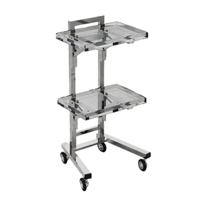 Modern Foldable Stainless Steel Barber Shop Tool Cabinet Beauty Salon <strong>Cart</strong> with 4 Wheels - Product Image 4