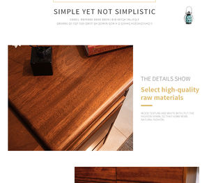 Table de toilette moderne en bois massif de noyer pour chambre à coucher, style nordique, luxe léger, <span class=keywords><strong>coiffeuse</strong></span> avec rangement pour petits appartements - Product Image 5