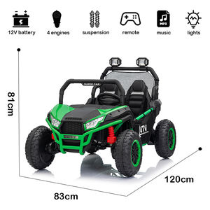 รถนั่งไฟฟ้า<span class=keywords><strong>2</strong></span>ที่นั่งสำหรับเด็ก | รถของเล่น4x4ใช้แบตเตอรี่พร้อมรีโมทคอนโทรลและไฟ LED - Product Image 2