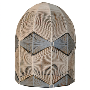 Pantalla de Lámpara de Ratán Hecha a Mano en Forma de Campana, Estilo Boho, Ecológica, para Lámparas de Araña - Product Image 1