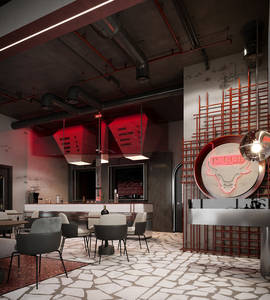 Café commercial moderne Boutique Design d'intérieur Meubles de détail Café et Sweet Shop Comptoir avec éclairage LED - Product Image 3