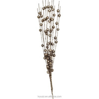 Spray de baies artificielles de Noël 43 cm, brindilles de baies scintillantes, branches de baies de Noël, tiges de baies décoratives pour sapin de Noël