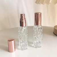 10ml Portable Verre Parfum Vaporisateur Fine Brume Unique De Luxe Style Flacon En Verre Couvercle En Aluminium pour Cosmétiques Emballage Nouveau Design