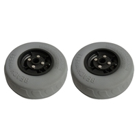 Roue pneumatique en polyuréthane PU de 9 pouces, roue de plage, roue de ballon de sable pour chariot de kayak, canot, chariot, en vente