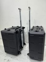 Supports de montage antichoc de stockage détachables en plastique dur HDPE boîte à outils armoire d'amplificateur de puissance 6U 19 "étuis de rack