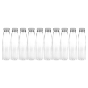 Bouteille en plastique PET pour jus 60ml 120ml 250ml 500ml 1000ml, qualité alimentaire, logo personnalisé, recyclable, pour emballage de boissons froides et jus - Product Image 1