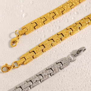 Geometric Titanium Steel <b>Bracelet</b> Gold <b>Silver</b> Unisex Jewelry Gift Fashion <b>Cuff</b> <b>Bracelet</b> SL138 - Product Image 1