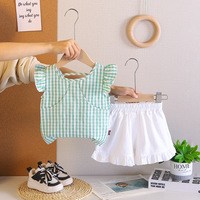 Ensemble pour enfants tendance, t-shirt + short pour fille, ensemble décontracté polyvalent, ensemble deux pièces pour fille, vêtements pour enfants