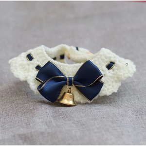 Collares tejidos para mascotas, collares de lana, collares para gatos y perros, collares para el cuello, accesorios, bonitos lazos. - Product Image 3