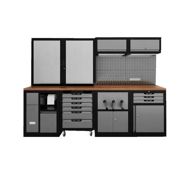 Garage Tool Cabinet Workstation Mobile Trolley