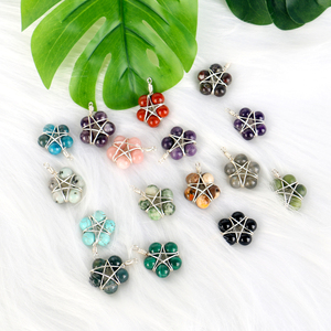 Pendentifs en pierres naturelles de guérison énergétique en gros, perles de 8 mm en pierres précieuses lâches pour bijoux féminins - Product Image 6