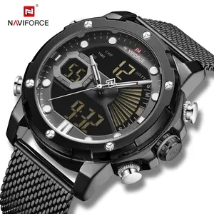 NAVIFORCE 9172 Chine Vente en gros Chronographe OEM Montres de luxe pour homme Montres-bracelets Lumino en acier quartz bon marché