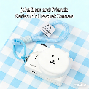 Cámara Infantil Segura con Doble Lente Joke Bear 20MP+8MP con Bordes Redondeados y Bloqueo Parental, Mini Cámara Educativa con Licencia para Niños - Product Image 2