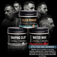Pommade Coiffante Professionnelle pour Hommes – Tenue Moyenne, Contrôle des Bords, Fini Mat, Cire Texturisante, Facilement Lavable