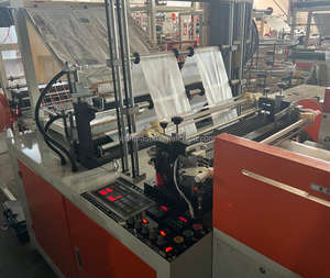 HDPE LDPE 4 lignes de fabrication automatique de sacs de <span class=keywords><strong>t</strong></span>-shirts en plastique sac de transport machine de fabrication de sacs en plastique - Product Image 3