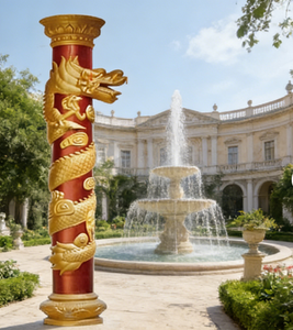 Moule en acier <span class=keywords><strong>plastique</strong></span> pour colonne romaine de villa, style européen antique, motif ciment carré sculpté - Product Image 3