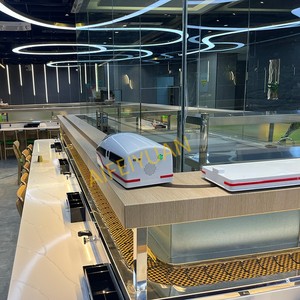 Convoyeur de <span class=keywords><strong>sushi</strong></span> de haute qualité de vente chaude <span class=keywords><strong>Train</strong></span> de livraison de nourriture pour restaurant - Product Image 1