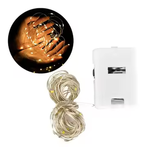 Guirlande lumineuse flash étanche 2m Mini fil de cuivre Couleur chaude Guirlande lumineuse LED pour décorations de fête de Noël - Product Image 3