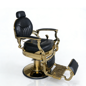 Silla <span class=keywords><strong>de</strong></span> Barbería <span class=keywords><strong>de</strong></span> Lujo en Oferta, Muebles <span class=keywords><strong>de</strong></span> Salón Dorados, Silla <span class=keywords><strong>de</strong></span> Peluquería Moderna y Resistente para Hombres - Product Image 1